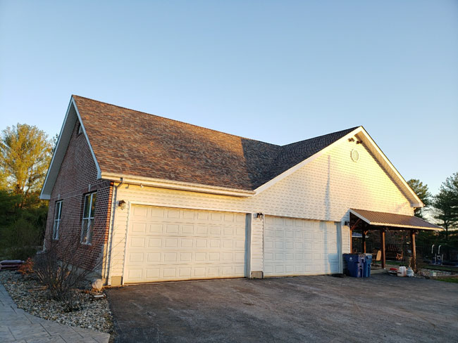 garage and driveway